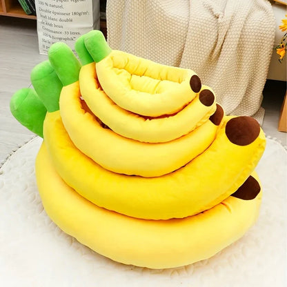 Lit banane pour chien